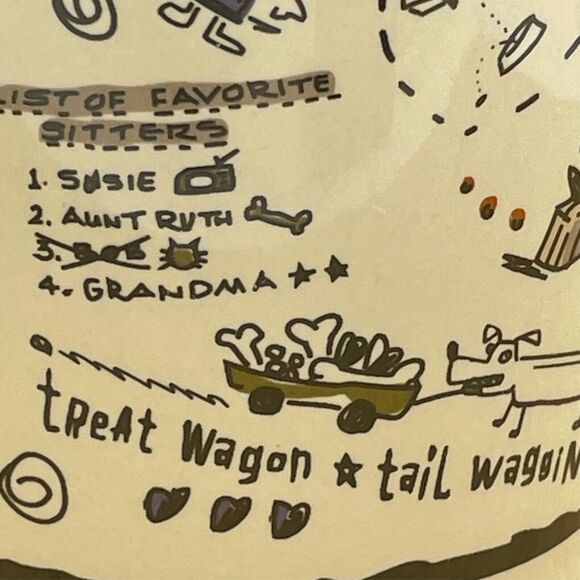 Vtg 1997 Three Dog Bakery Whimsical Cartoon Yummy Coffee Mug Kansas City USA - Picture 12 of 13